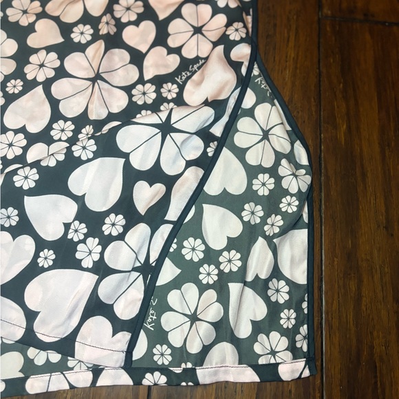 Kate Spade Spade Clover Hearts Caftan pink black coverup dress tunic - Picture 16 of 16